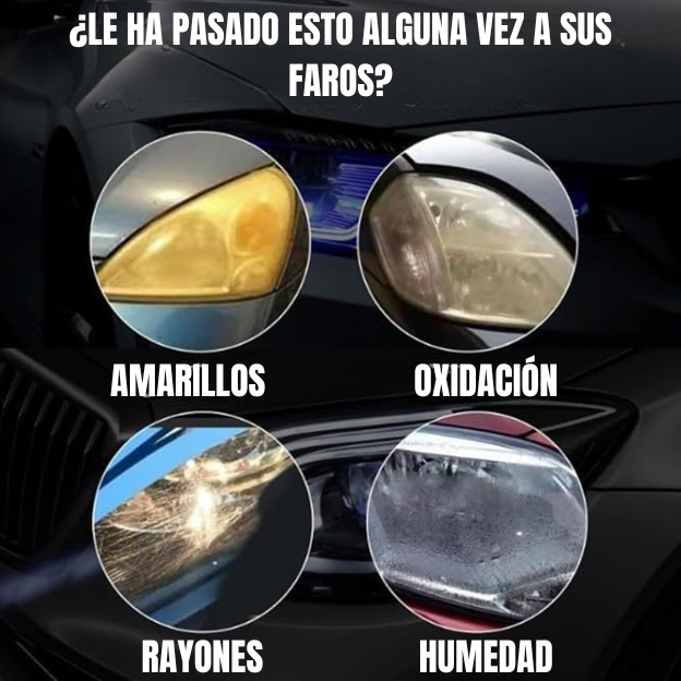 2 SPRAY REPARADOR DE FAROLAS PARA AUTOMÓVIL